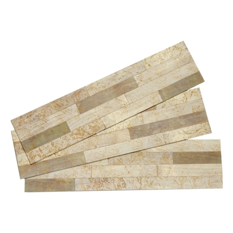 Aspect Distressed Metal Tiles in Ivory Patina