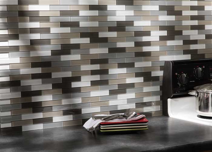 Aspect Matted Glass Tiles in Rustic Clay