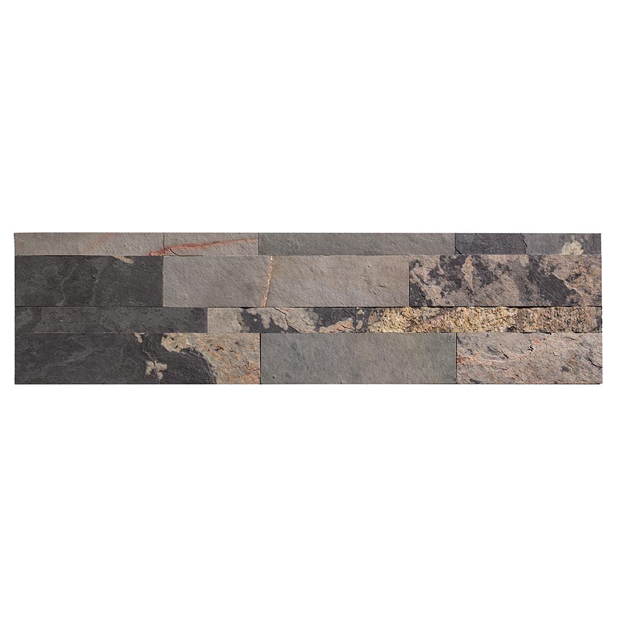 Aspect Stone Backsplash Tile in Medley Slate
