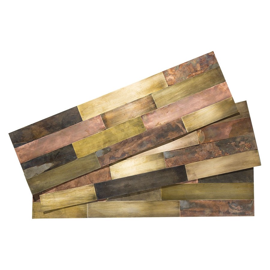Aspect Distressed Metal Tiles in Aged Copper