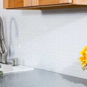 Aspect Matted Glass Tiles in Frost